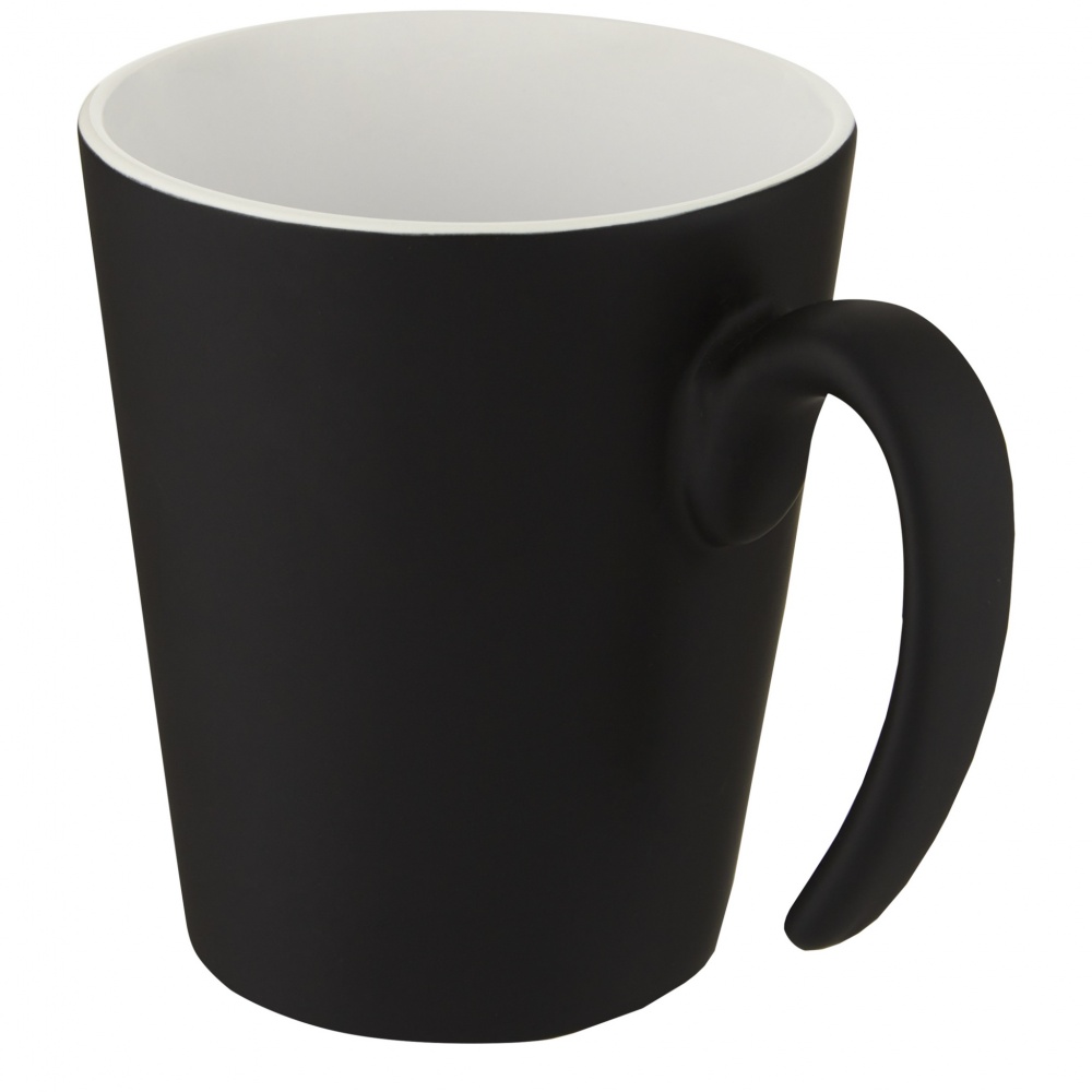 Logo trade corporate gifts image of: Oli 360 ml ceramic mug with handle