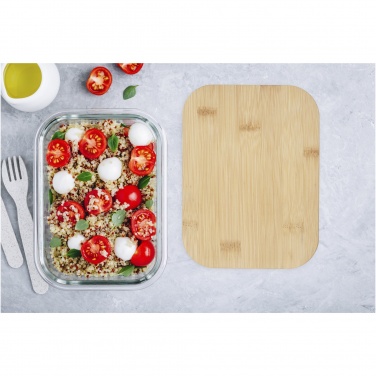 Logotrade promotional giveaway picture of: Roby glass lunch box with bamboo lid