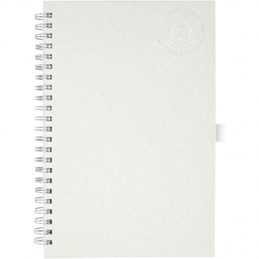 Logo trade promotional merchandise photo of: Dairy Dream A5 size reference recycled milk cartons spiral notebook