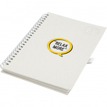 Logotrade corporate gift image of: Dairy Dream A5 size reference recycled milk cartons spiral notebook