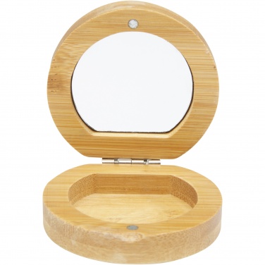 Logotrade promotional giveaways photo of: Afrodit bamboo pocket mirror