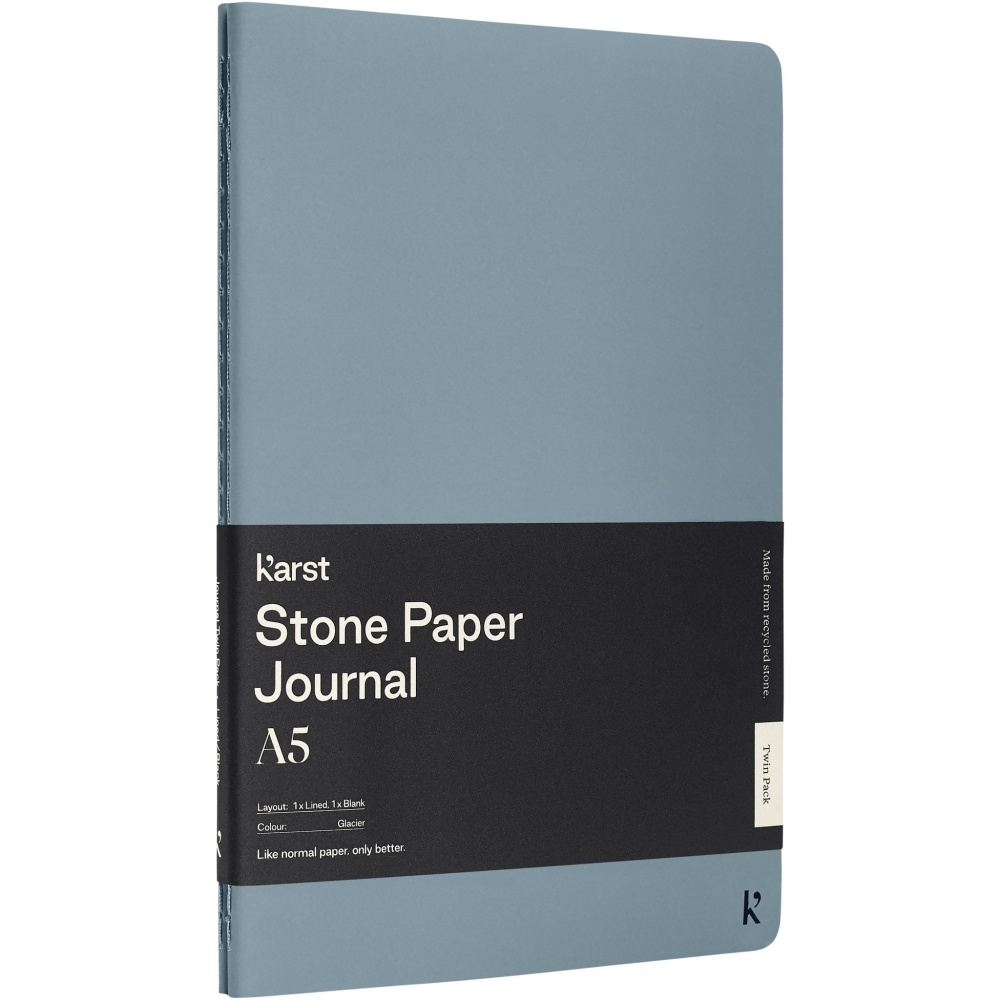 Logotrade promotional giveaway image of: Karst® A5 stone paper journal twin pack