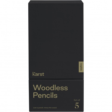 Logo trade promotional merchandise picture of: Karst® 5-pack 2B woodless graphite pencils