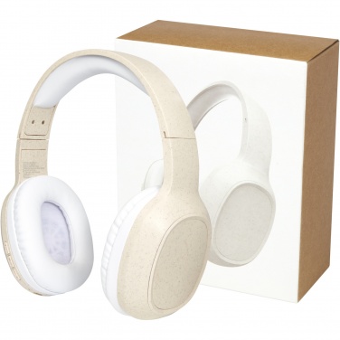 Logotrade promotional gift picture of: Riff wheat straw Bluetooth® headphones with microphone