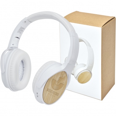 Logotrade promotional merchandise photo of: Athos bamboo Bluetooth® headphones with microphone