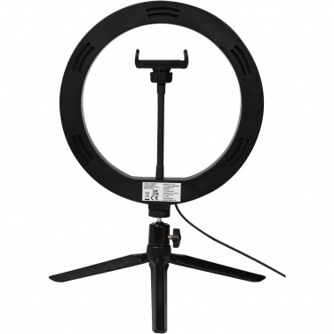 Logotrade promotional products photo of: Studio ring light for selfies and vlogging with phone holder and tripod