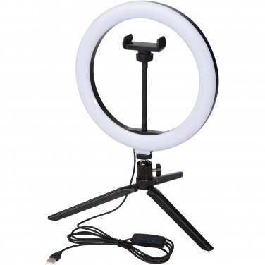Logotrade promotional products photo of: Studio ring light for selfies and vlogging with phone holder and tripod