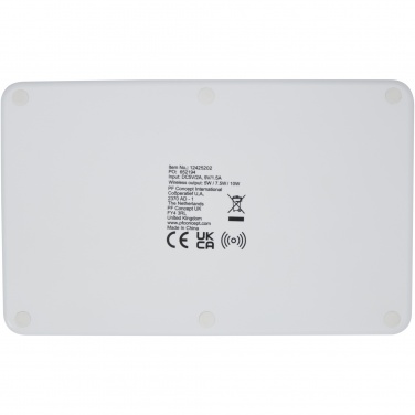 Logo trade promotional merchandise image of: Medake 10W bamboo wireless charger