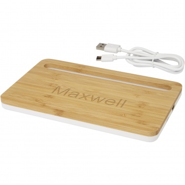 Logotrade promotional giveaways photo of: Medake 10W bamboo wireless charger