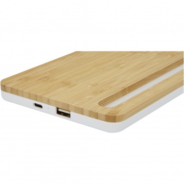 Logo trade promotional gift photo of: Medake 10W bamboo wireless charger