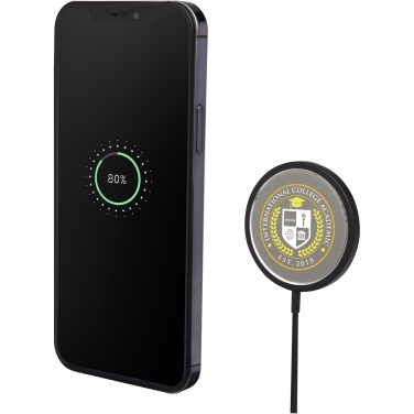 Logo trade corporate gifts image of: Magclick 15W aluminium wireless charger