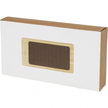 Logotrade advertising products photo of: Alata 8000 mAh bamboo solar power bank