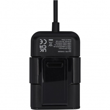 Logotrade promotional product image of: Pilot dual car charger with QC 3.0 dual back seat extended charger