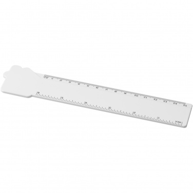 Logotrade promotional products photo of: Tait 15 cm house-shaped recycled plastic ruler