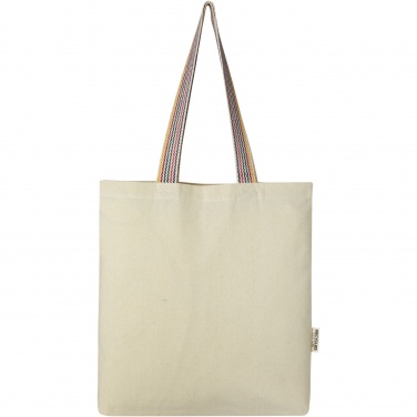 Logotrade corporate gift image of: Rainbow 180 g/m² recycled cotton tote bag 5L