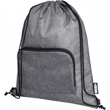 Logotrade corporate gift picture of: Ash recycled foldable drawstring bag 7L