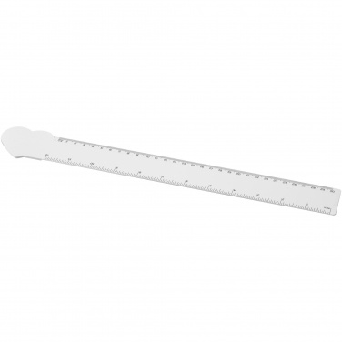 Logo trade promotional products picture of: Tait 30cm heart-shaped recycled plastic ruler