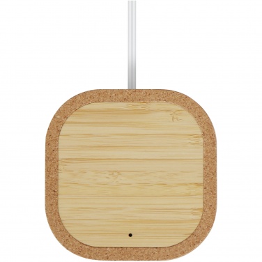 Logo trade promotional merchandise image of: Cerris 15W cork wireless charging pad