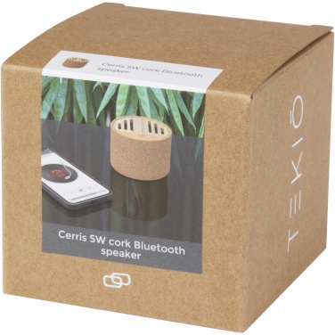 Logo trade promotional gifts image of: Cerris 5W cork Bluetooth® speaker