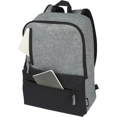 Logotrade promotional item image of: Reclaim 15" GRS recycled two-tone laptop backpack 14L