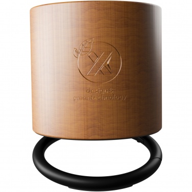 Logotrade promotional products photo of: SCX.design S27 3W wooden ring speaker