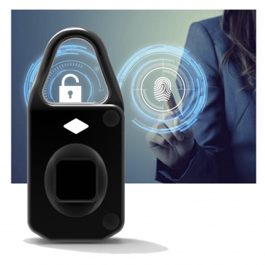 Logo trade promotional items image of: SCX.design T10 fingerprint padlock