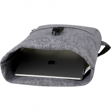 Logotrade promotional item picture of: Felta GRS recycled felt roll-top bike bag 13L