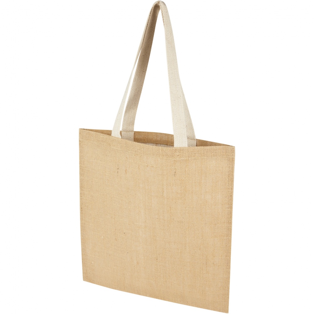 Logo trade corporate gifts picture of: Juta 300 g/m² jute tote bag 7L