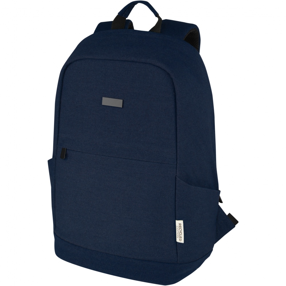 Logo trade promotional items picture of: Joey 15.6" GRS recycled canvas anti-theft laptop backpack 18L