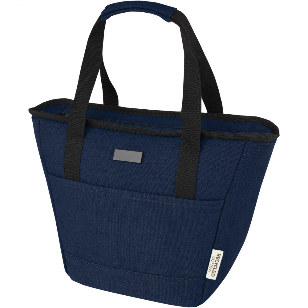 Logo trade promotional merchandise picture of: Joey 9-can GRS recycled canvas lunch cooler bag 6L