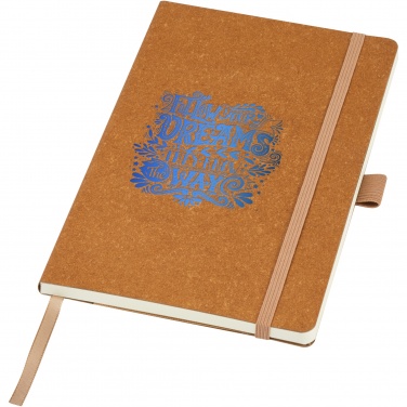 Logotrade promotional product image of: Kilau recycled leather notebook 