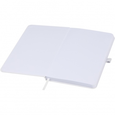 Logo trade promotional items picture of: Fabianna crush paper hard cover notebook