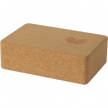 Logotrade promotional products photo of: Trikona cork yoga brick
