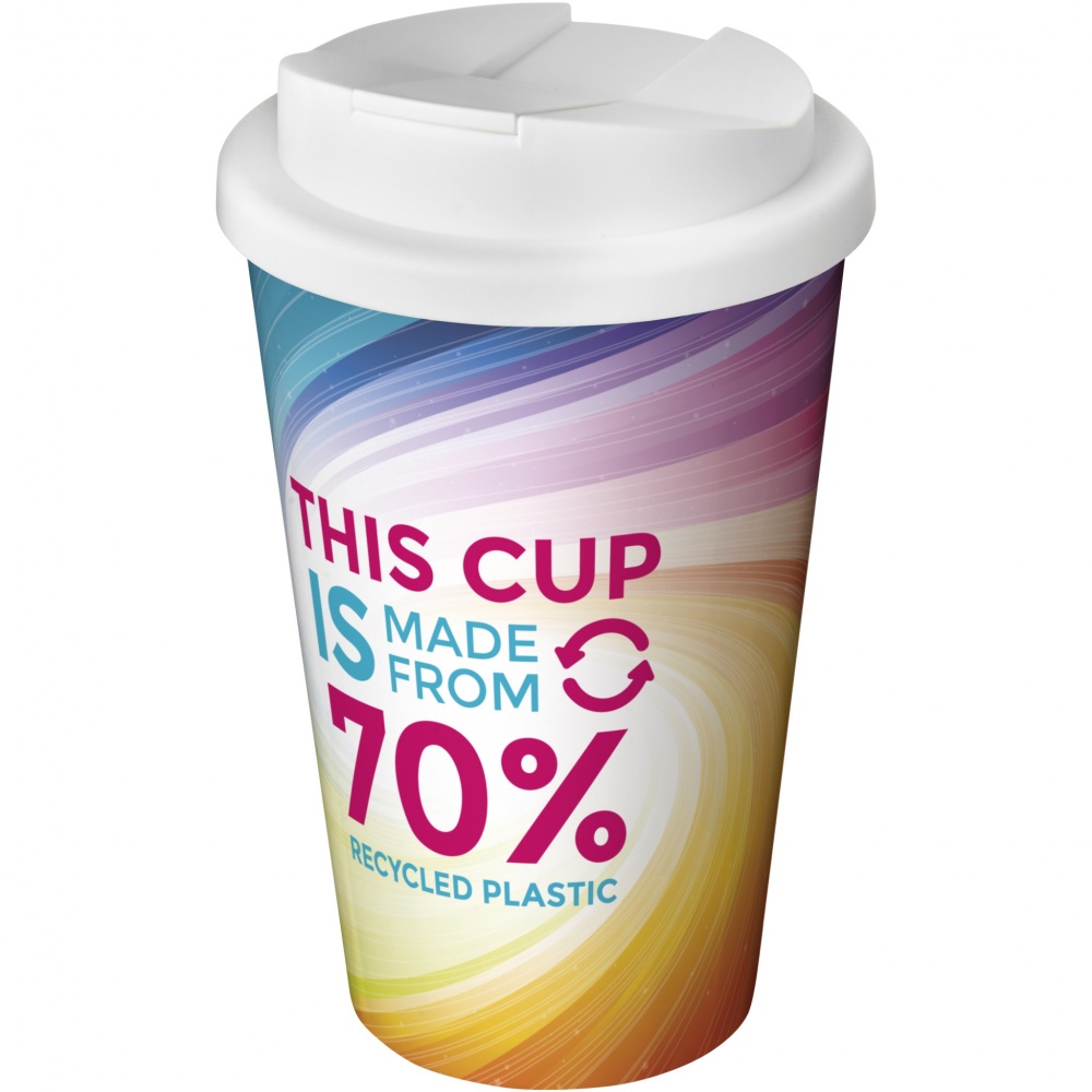 Logo trade promotional merchandise photo of: Brite-Americano® Eco 350 ml spill-proof insulated tumbler