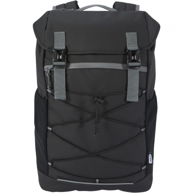 Logotrade promotional giveaway image of: Aqua 15.6" GRS recycled water resistant laptop backpack 23L