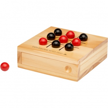Logo trade promotional merchandise photo of: Strobus wooden tic-tac-toe game