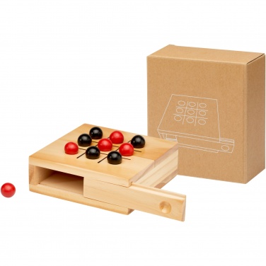 Logo trade promotional products picture of: Strobus wooden tic-tac-toe game