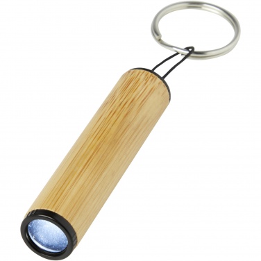 Logotrade business gift image of: Cane bamboo key ring with light