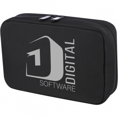 Logo trade corporate gifts image of: Rise GRS recycled organiser pouch  