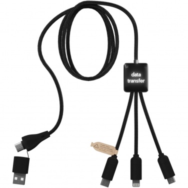 Logotrade promotional product picture of: SCX.design C45 5-in-1 rPET charging cable with data transfer