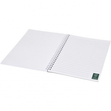 Logo trade corporate gifts image of: Desk-Mate® A4 spiral notebook with printed back cover