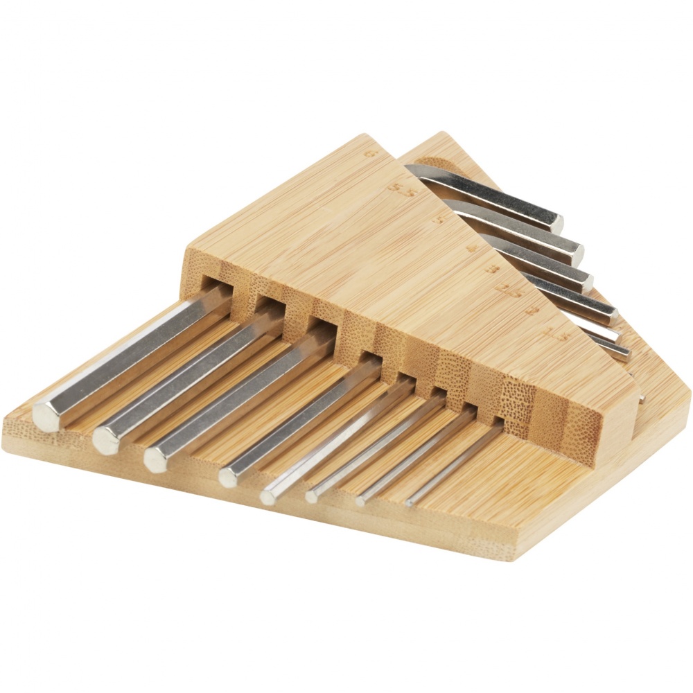 Logo trade promotional products picture of: Allen bamboo hex key tool set