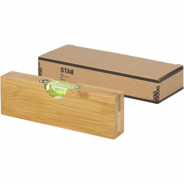 Logotrade promotional giveaway picture of: Flush bamboo spirit level with bottle opener