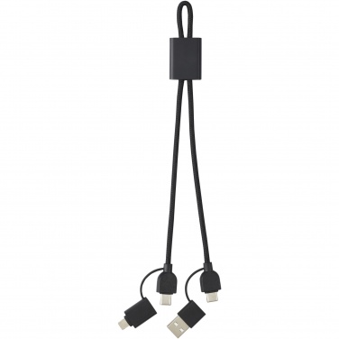 Logo trade promotional merchandise photo of: Connect 6-in-1 RCS recycled aluminium 45W quick charge & data transfer cable