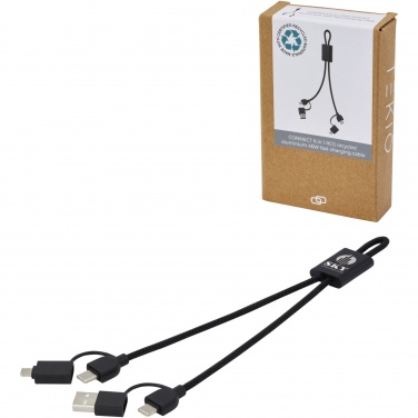 Logotrade business gifts photo of: Connect 6-in-1 RCS recycled aluminium 45W quick charge & data transfer cable