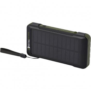 Logotrade promotional gift image of: Soldy 10.000 mAh RCS recycled plastic solar dynamo power bank 