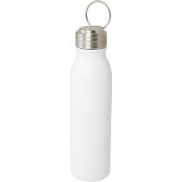Logotrade promotional giveaway picture of: Harper 700 ml RCS certified stainless steel water bottle with metal loop