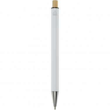 Logo trade advertising products picture of: Cyrus recycled aluminium ballpoint pen (blue ink)