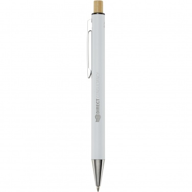 Logo trade promotional gifts picture of: Cyrus recycled aluminium ballpoint pen (blue ink)