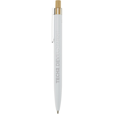 Logo trade promotional giveaways image of: Nooshin recycled aluminium ballpoint pen (black ink)